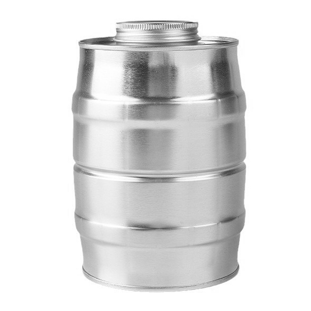Coffee Tea Sugar - Retro Wine Barrel Shaped Tinplate Coffee