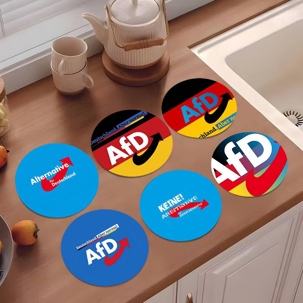Alternative To Coffee And Tea - A-Alternative Afd Coasters 10cm Round Wooden