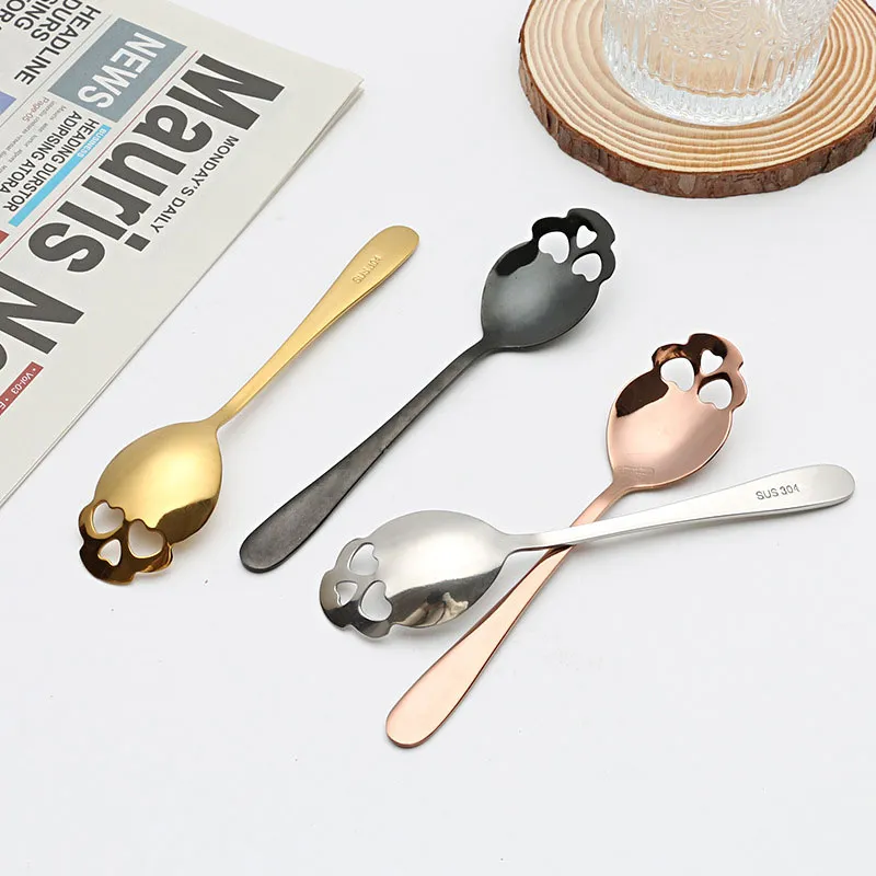 Coffee Tea Sugar - 1PCS Coffee Spoon Creative Skull Shape