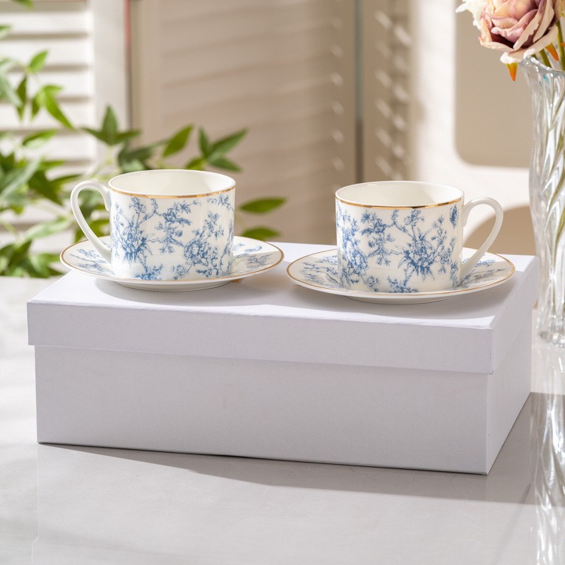 Coffee Tea Gift Set - New European Bone China Coffee Cup