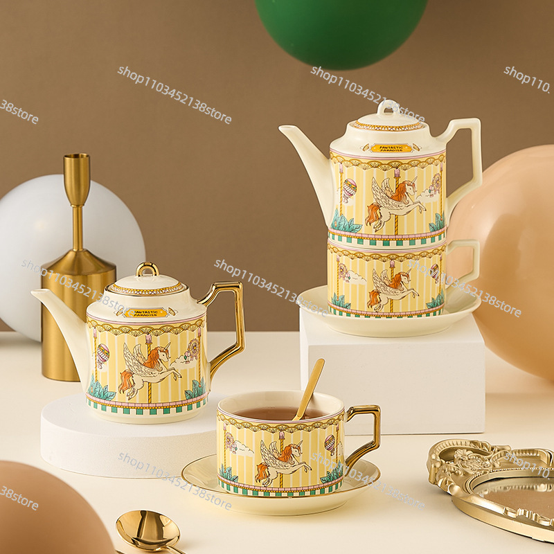 Ceramic Tea Set Carousel Gift  - Coffee Tea Gift Set review and price