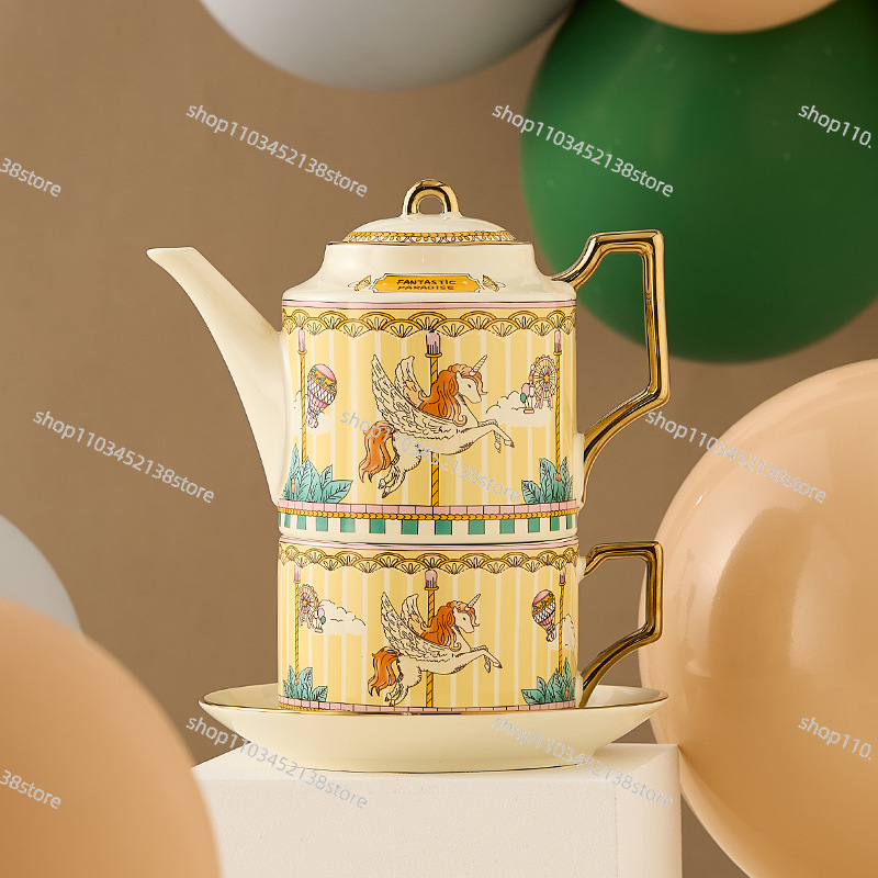Ceramic Tea Set Carousel Gift  - Coffee Tea Gift Set review and price