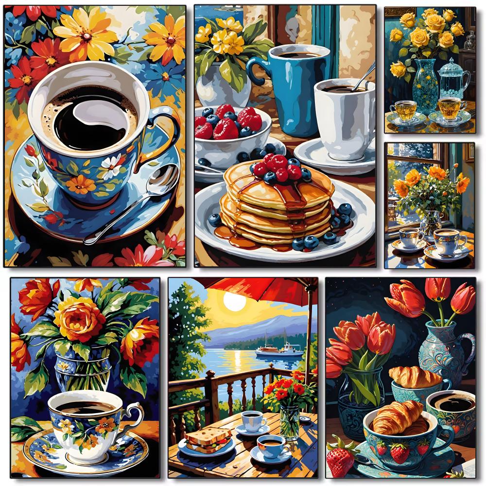 Afternoon tea coffee cup Poste - Coffee Tea Poster review and price