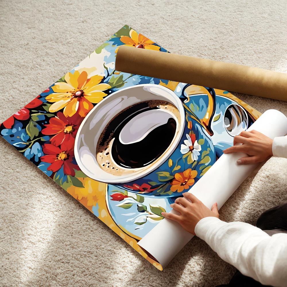 Afternoon tea coffee cup Poste - Coffee Tea Poster review and price
