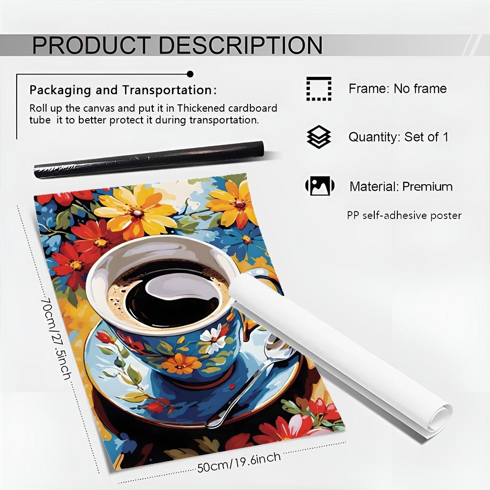 Afternoon tea coffee cup Poste - Coffee Tea Poster review and price