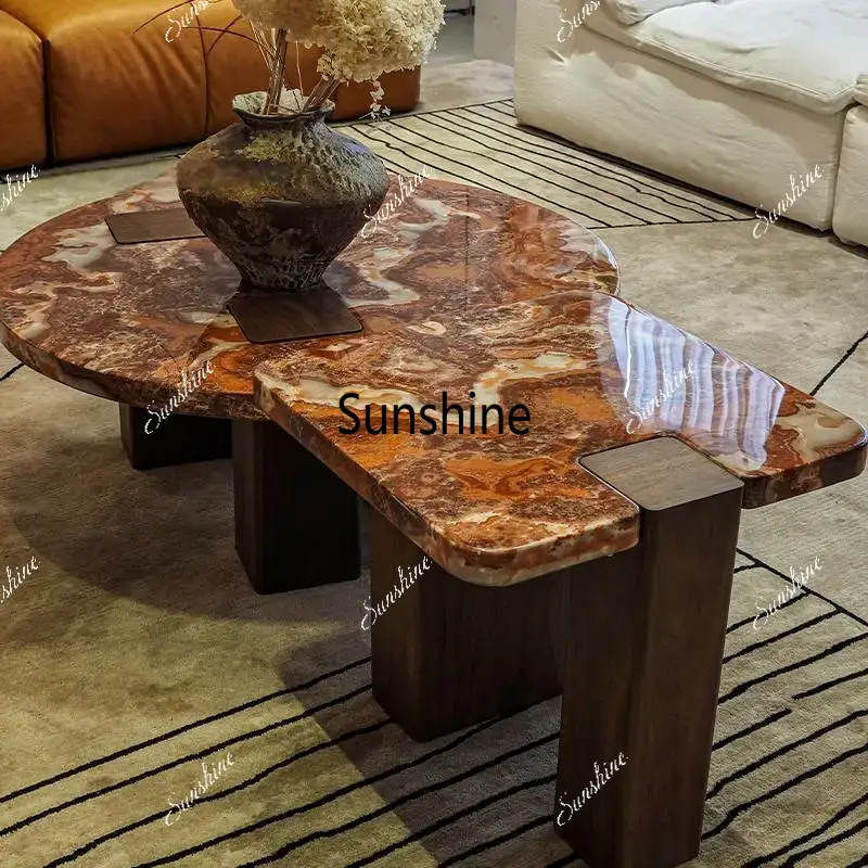 Lava Red Marble Geometric Coff - Tea And Coffee Fusion review and price