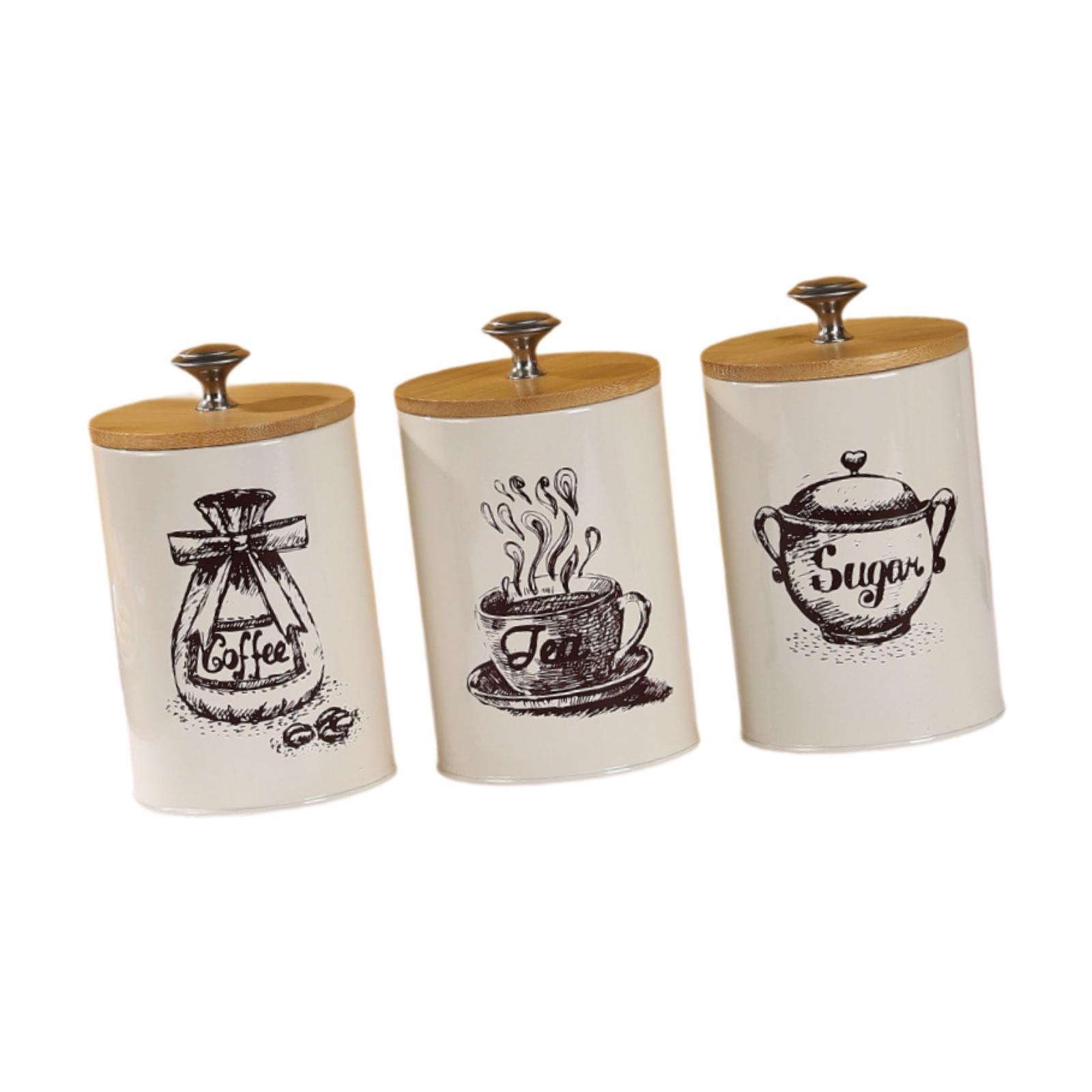 Farmhouse Coffee Tea Sugar Can - Coffee Tea Jar Set review and price