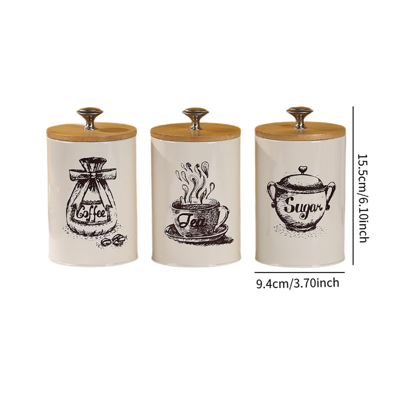 Farmhouse Coffee Tea Sugar Can - Coffee Tea Jar Set review and price