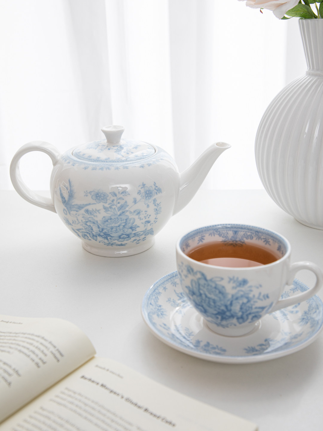 House, retro blue peony aftern - Coffee Tea Jar Set review and price