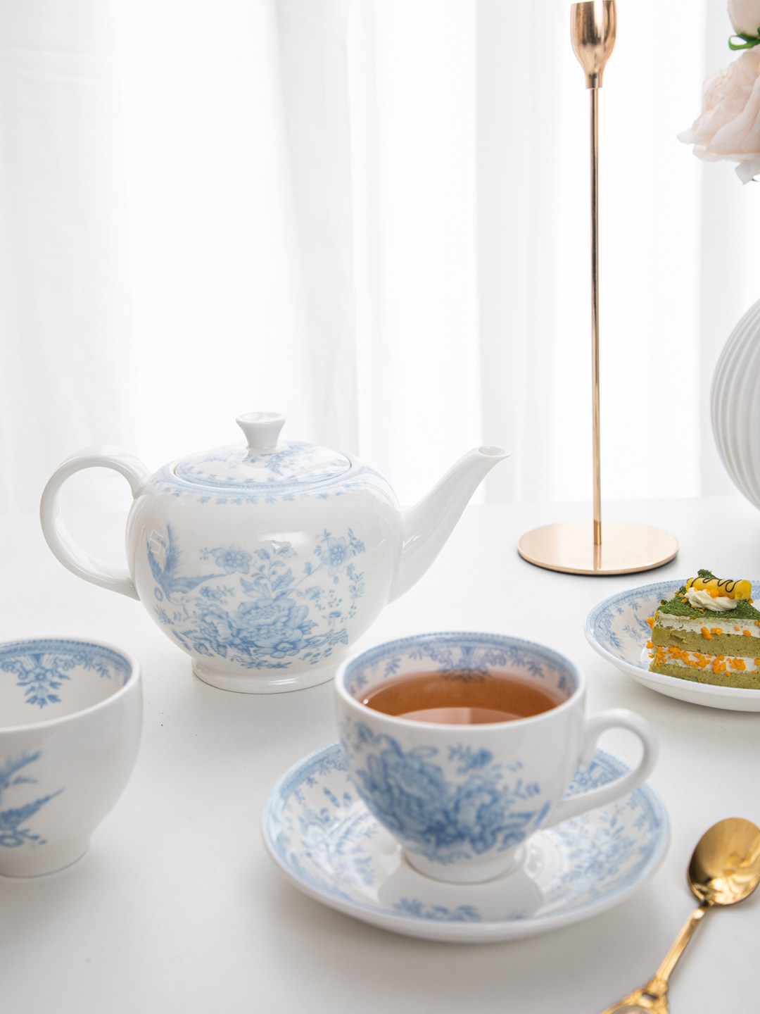 House, retro blue peony aftern - Coffee Tea Jar Set review and price