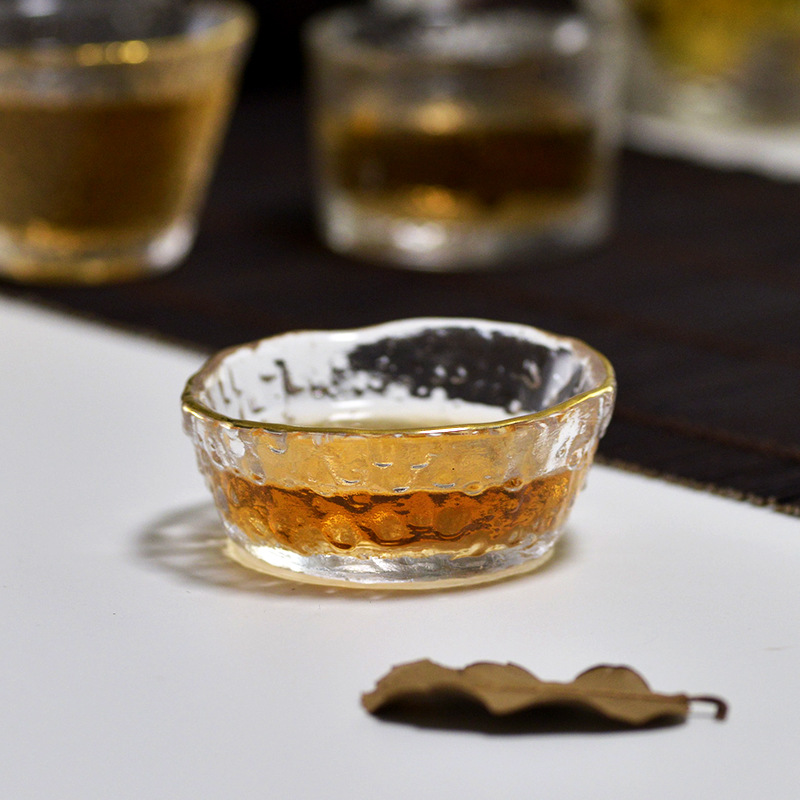 Gold Glass Tea Cup with Gold R - Coffee Tea Green review and price