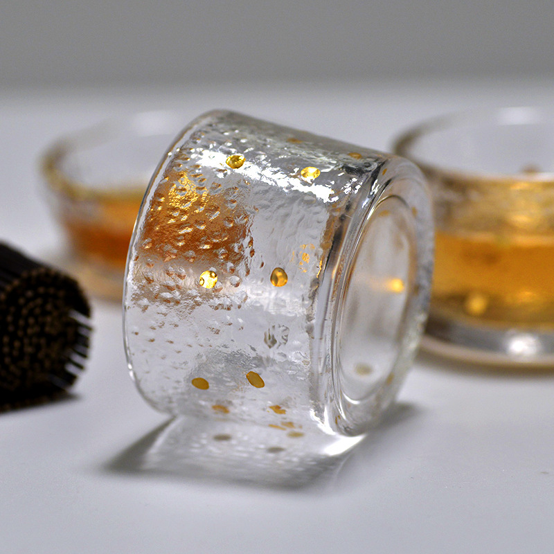 Gold Glass Tea Cup with Gold R - Coffee Tea Green review and price