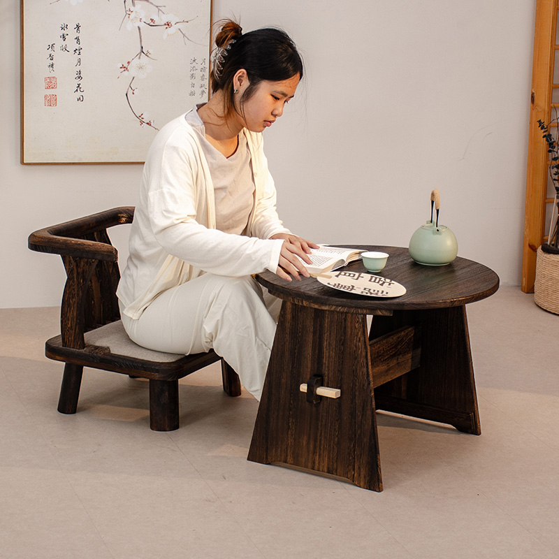Solid Wood Round Coffee Table  - Coffee Tea Room review and price