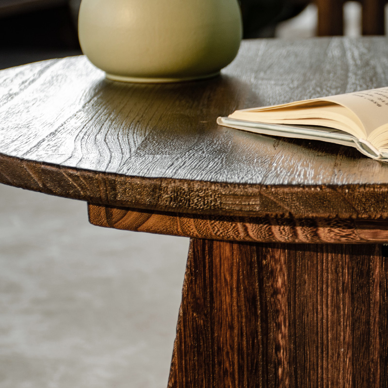 Solid Wood Round Coffee Table  - Coffee Tea Room review and price