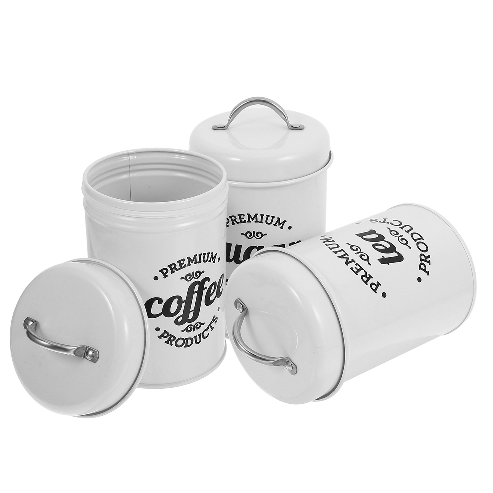 Elegant Airtight Iron Canister - Coffee Tea Sugar review and price