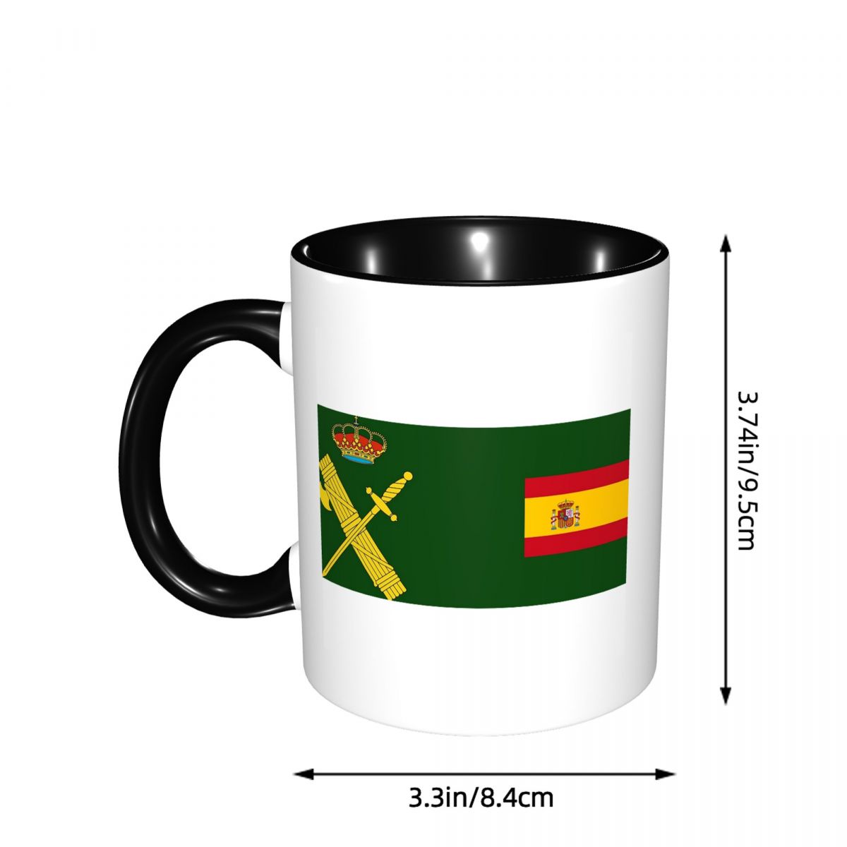 Spain Flag Plus Emblem Civil G - Coffee Plus Tea review and price