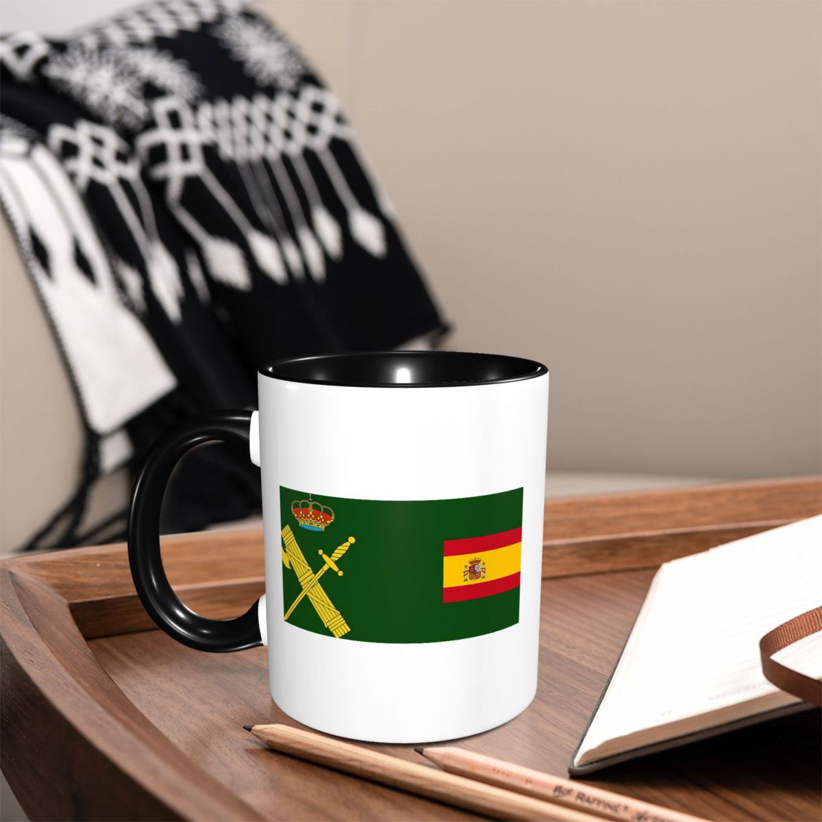 Spain Flag Plus Emblem Civil G - Coffee Plus Tea review and price