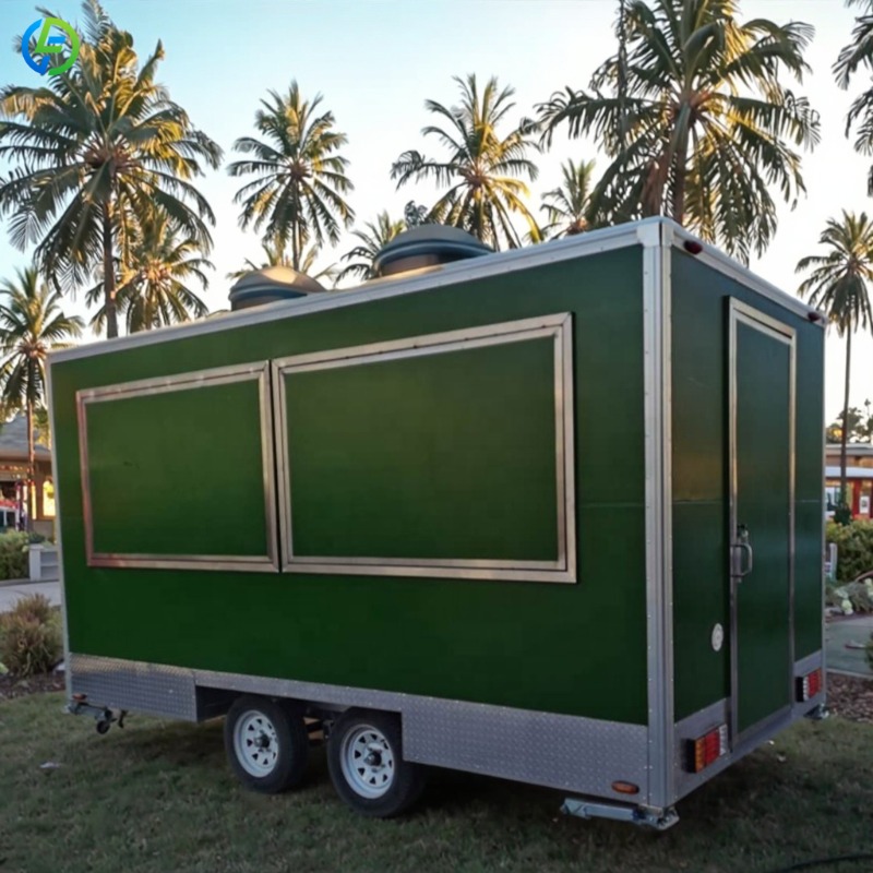 Customized Mobile Food Trailer - Coffee Tea Vendor review and price