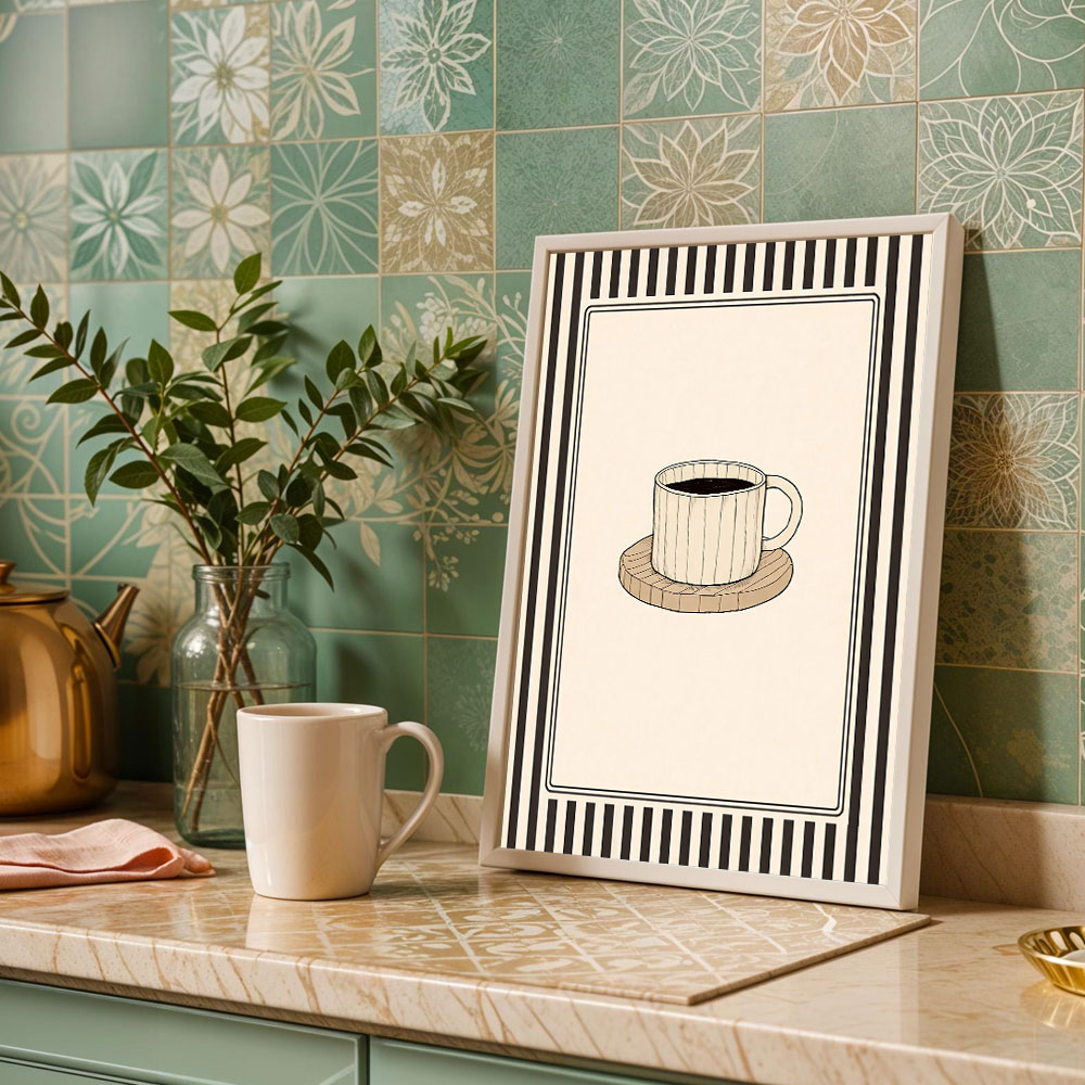 1pc frameless Coffee Adventure - Coffee Tea Poster review and price