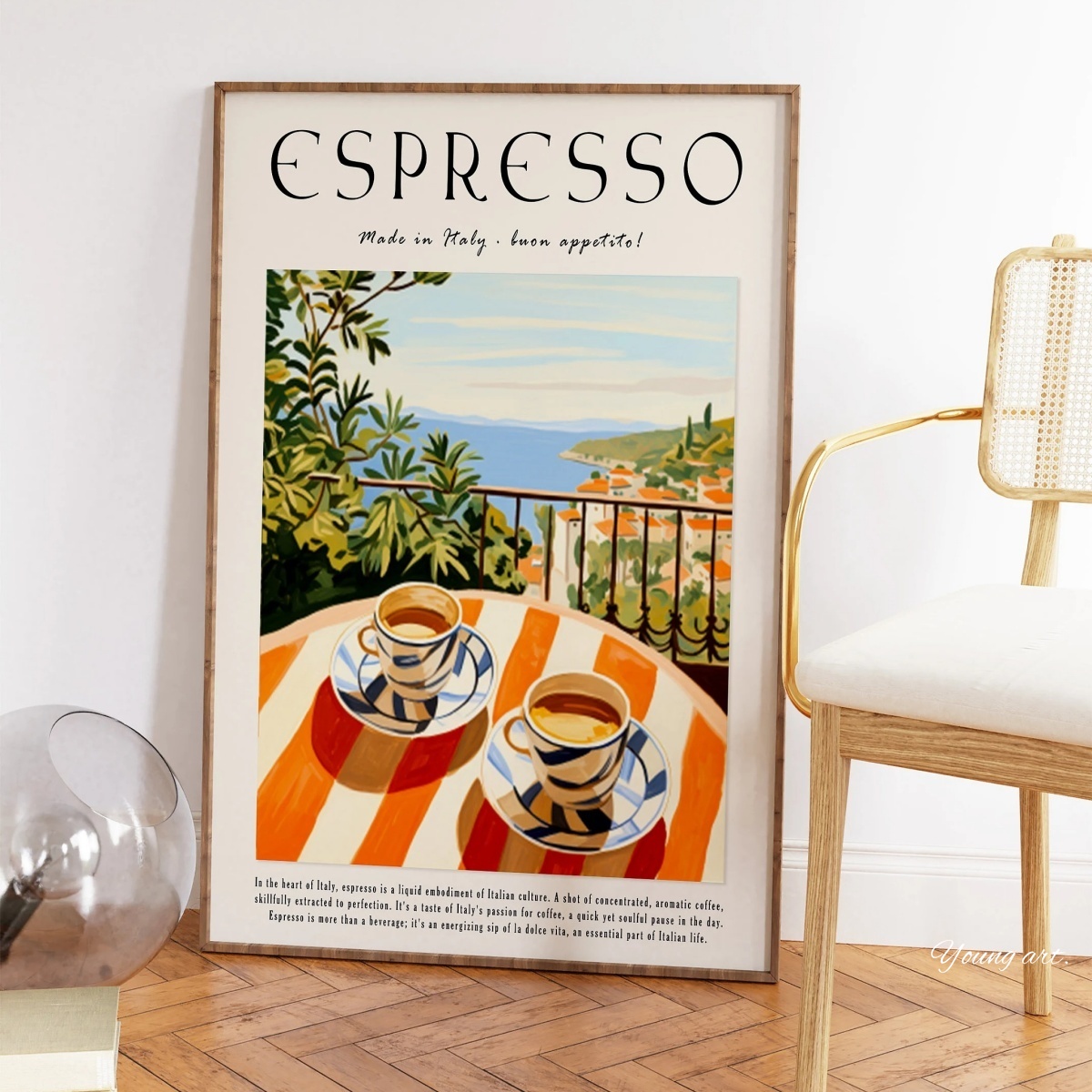 Italian Espresso Coffee Canvas - Coffee Tea Poster review and price