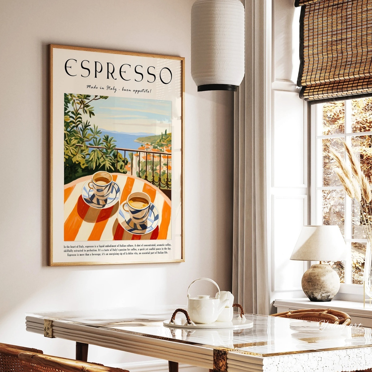 Italian Espresso Coffee Canvas - Coffee Tea Poster review and price