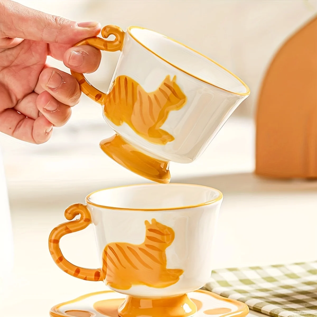 Ceramic Creative Cat Tea Set C - Coffee Tea Room review and price