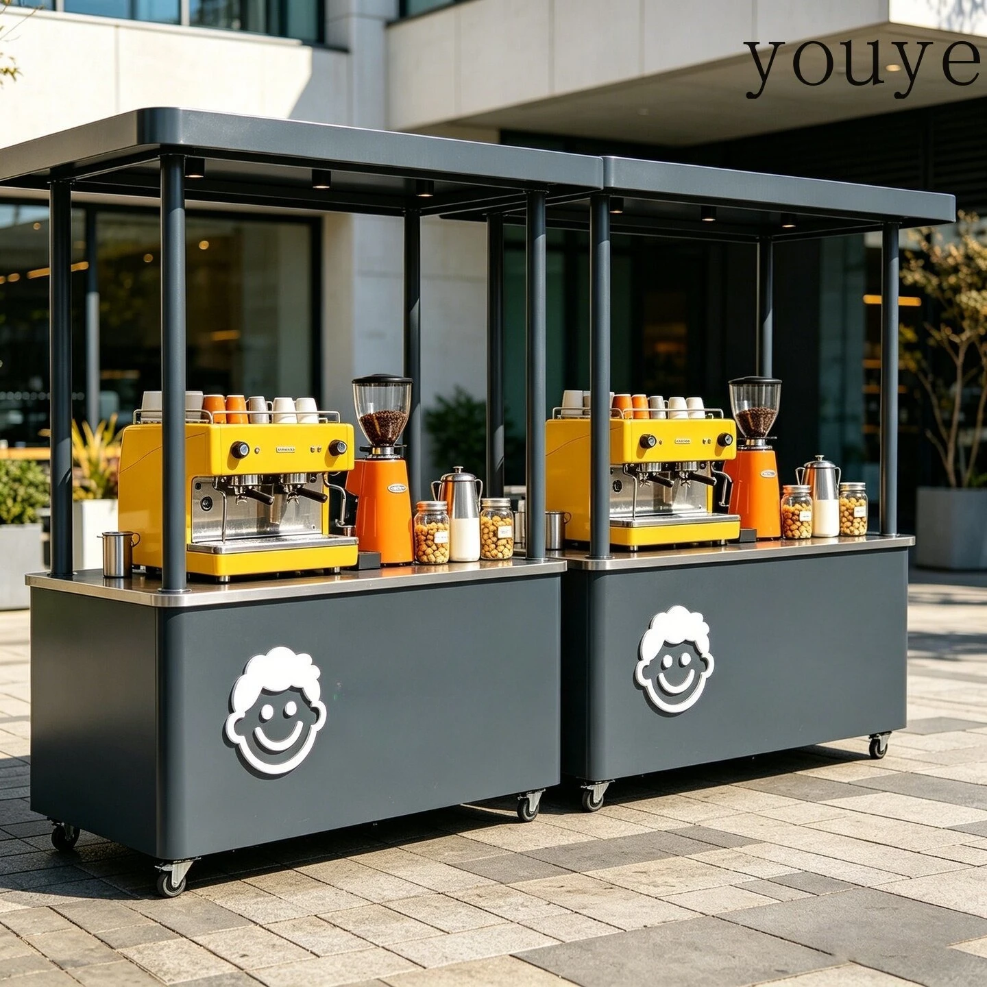 eDJ Iron wrought stalls carts  - Coffee Tea Vendor review and price