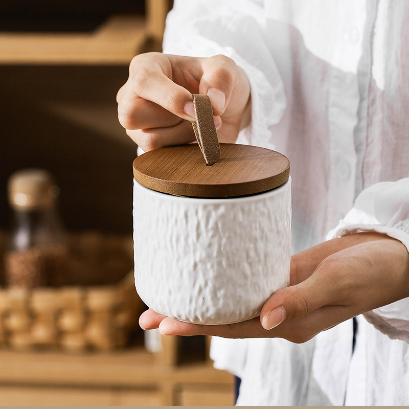 Rock Pattern Ceramic Tea Stora - Coffee Tea Sugar review and price