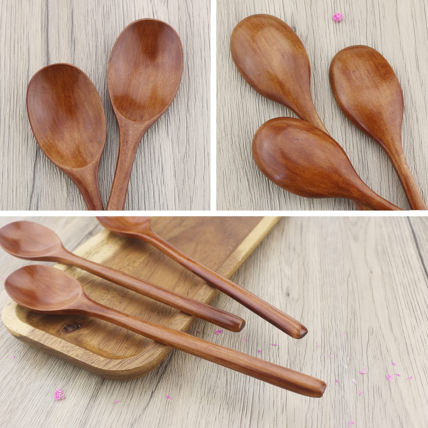 6pcs Wooden Spoon Tableware Ki - Tea Coffee Utensils review and price