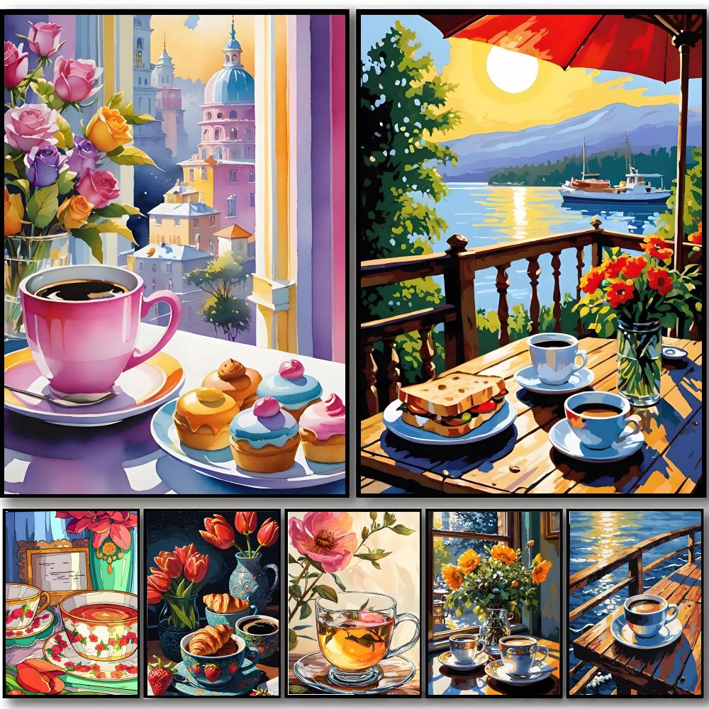 Sweet Cozy Delicate Art A-Afte - Coffee Tea Poster review and price