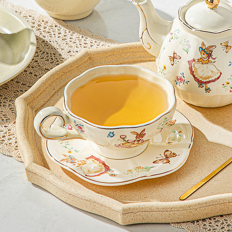 English retro coffee cup and p - Coffee Tea Gift Set review and price