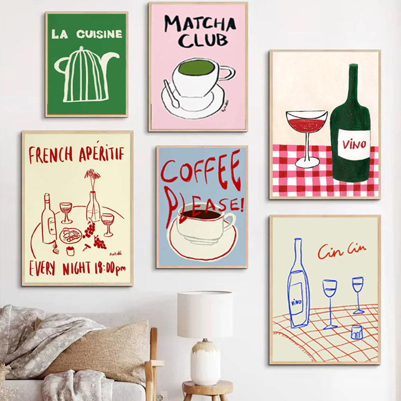 1PC frameless decorative art p - Coffee Tea Poster review and price