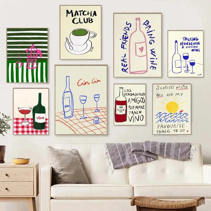 1PC frameless decorative art p - Coffee Tea Poster review and price