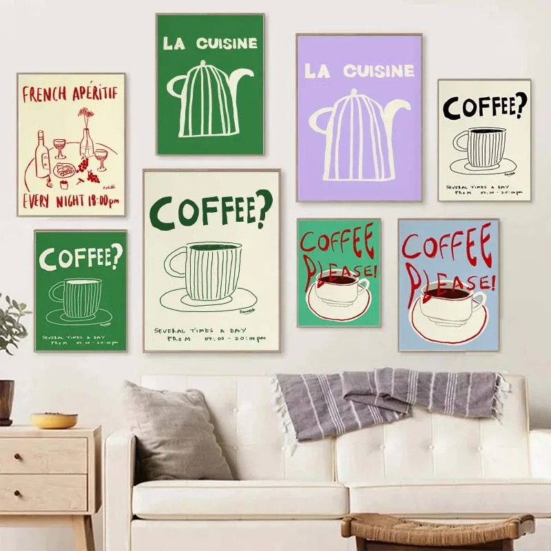 1PC frameless decorative art p - Coffee Tea Poster review and price