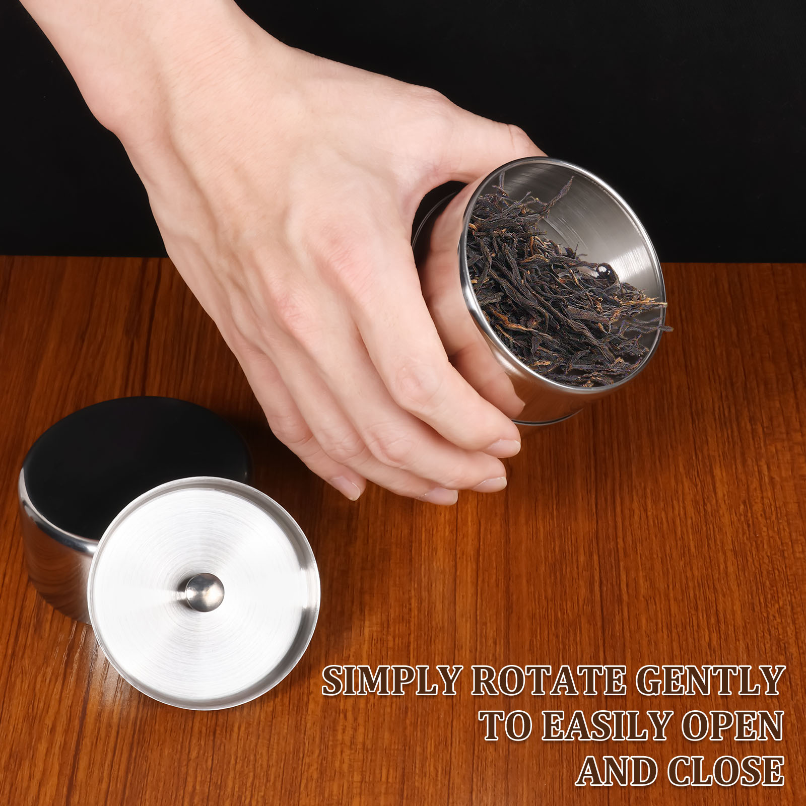 Stainless Steel Tea Leaf Tins  - Coffee Tea Sugar review and price