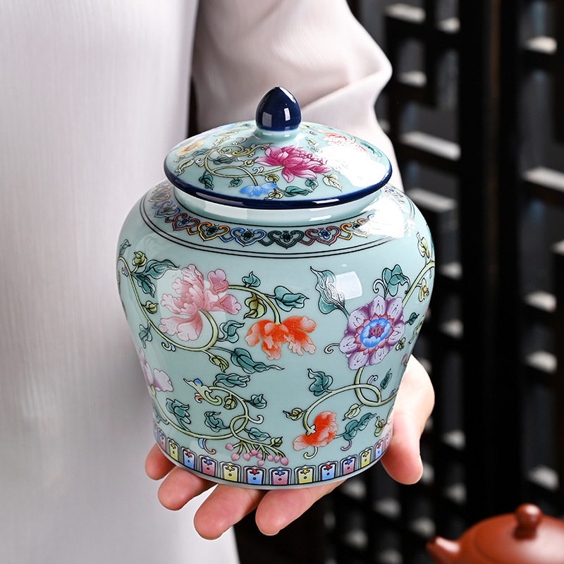 Ceramic tea jar Enamel General - Coffee Tea Sugar review and price