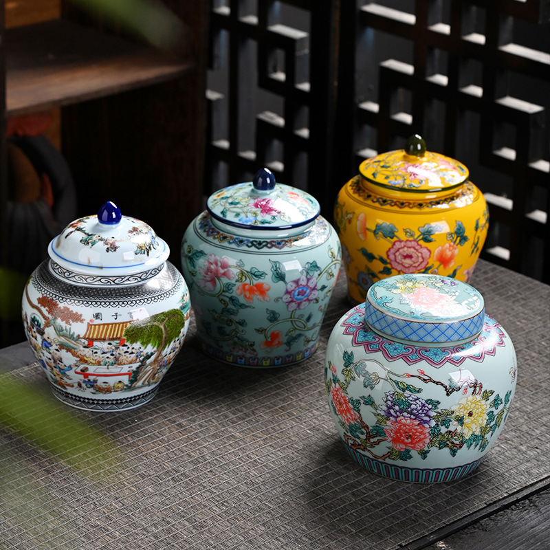 Ceramic tea jar Enamel General - Coffee Tea Sugar review and price