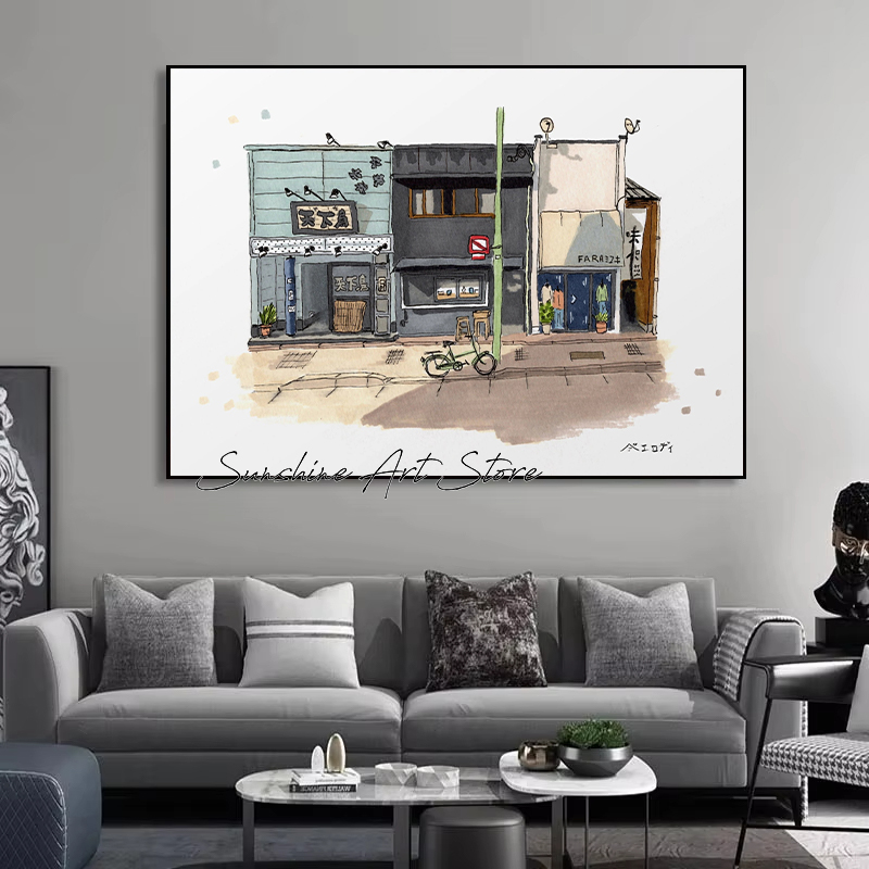 Traditional Japanese Building  - Coffee Tea Poster review and price