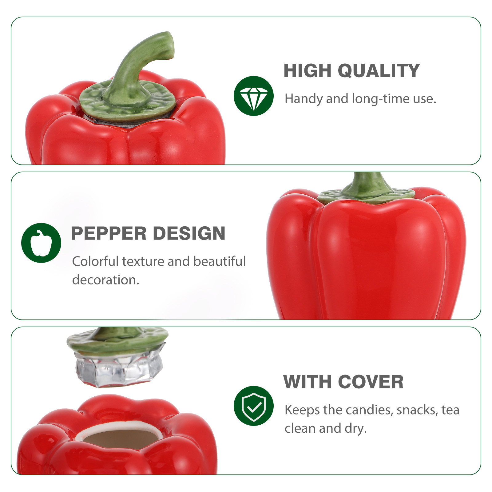 Red Ceramic Pepper Jar Airtigh - Coffee Tea Jar Set review and price