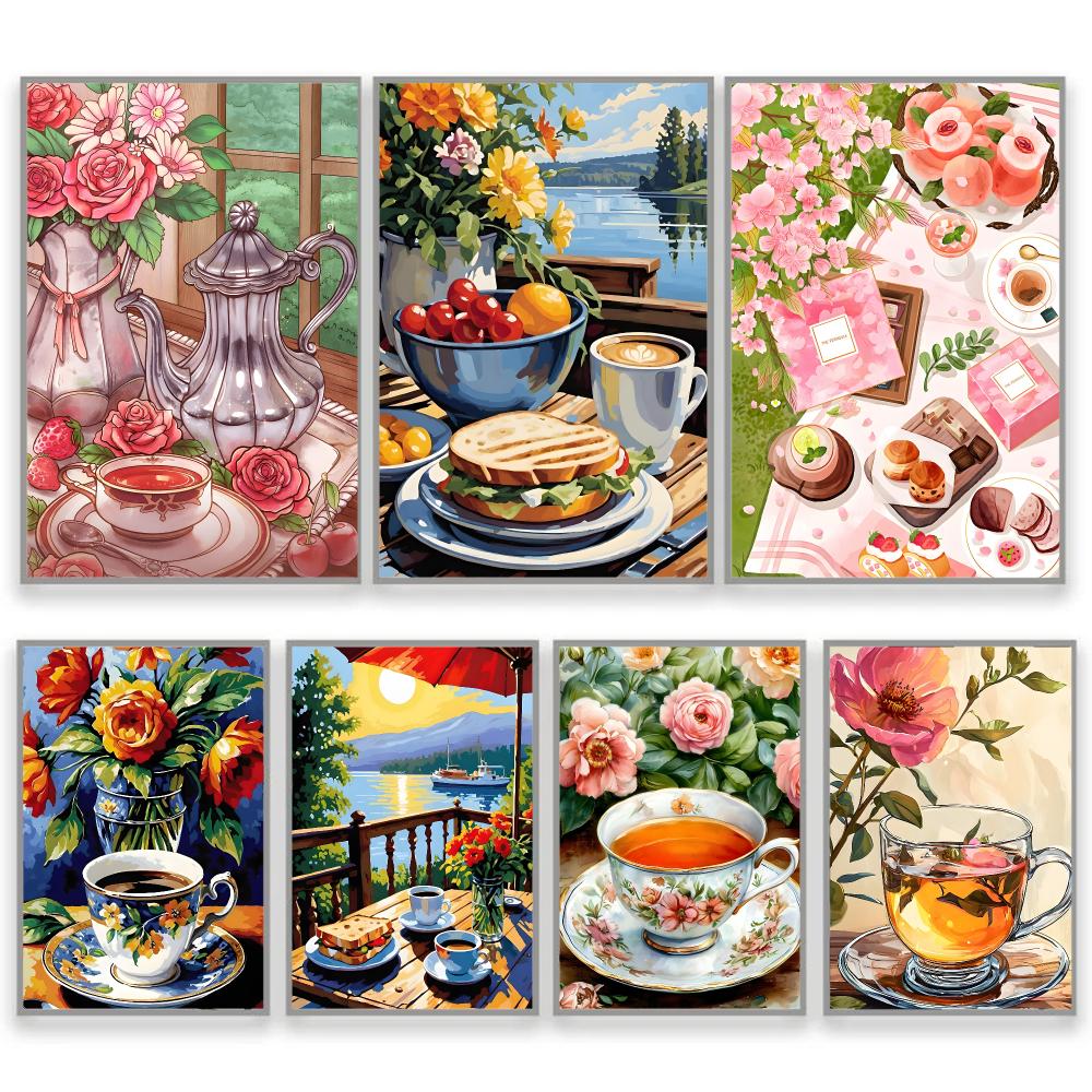 Afternoon Tea Coffee Cup Home  - Coffee Tea Poster review and price